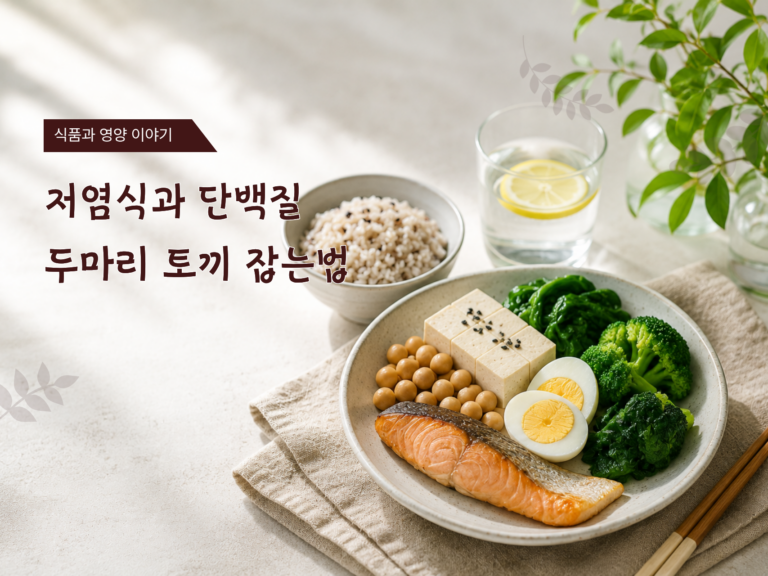 저염식과 단백질, 두 마리 토끼 잡는 법